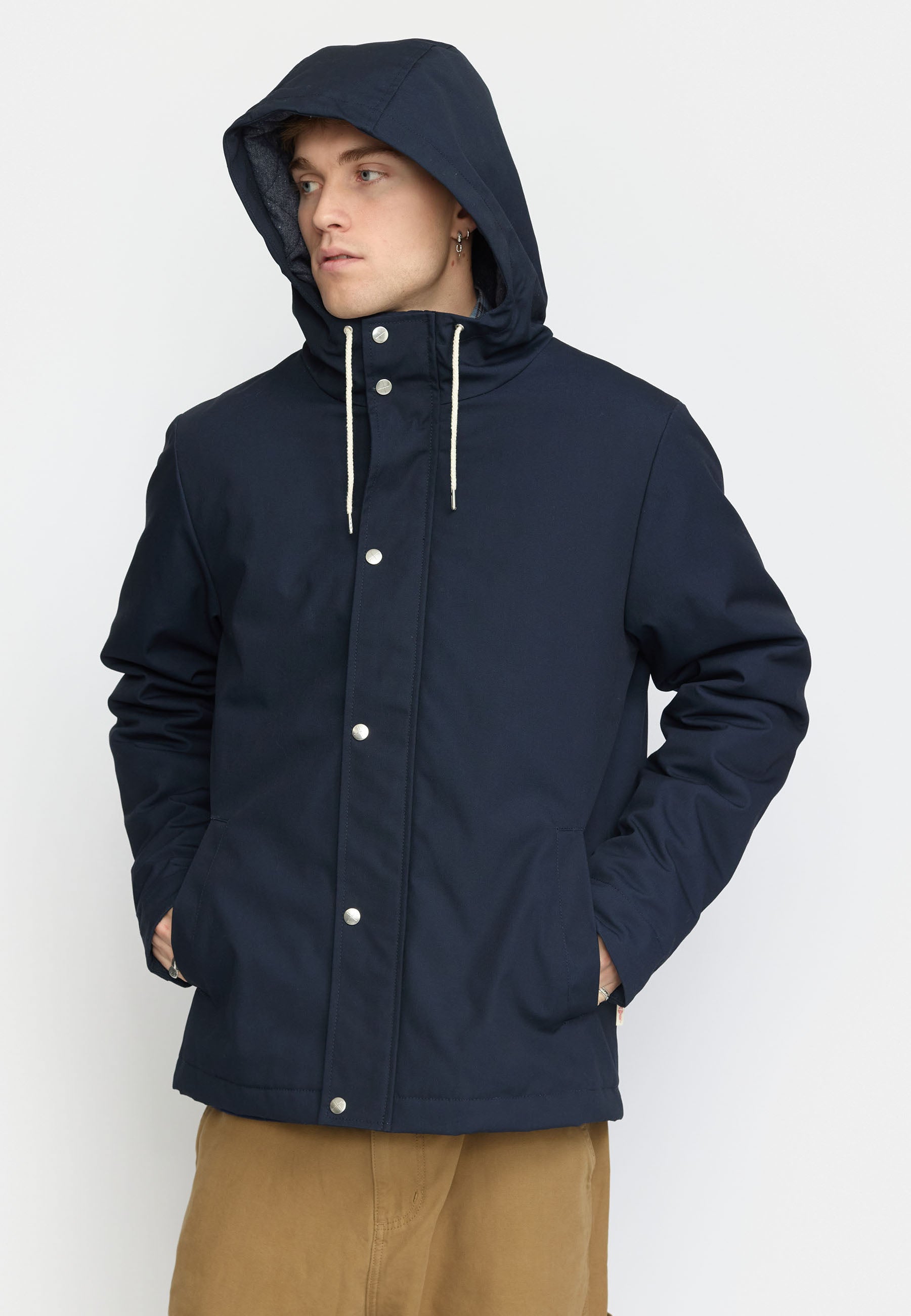 Revolution Hooded Jacket Winter Outerwear Navy