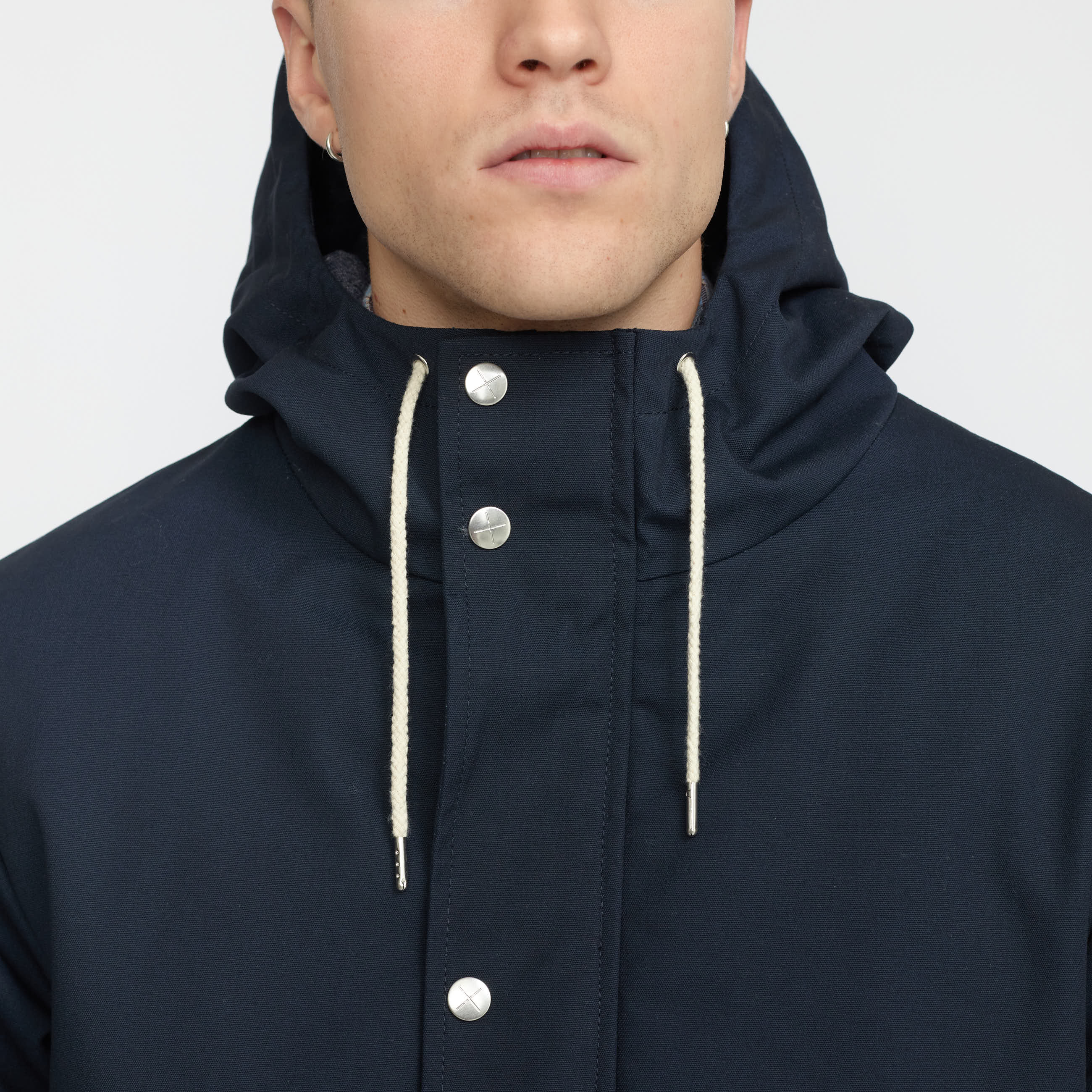 Revolution Hooded Jacket Winter Outerwear Navy