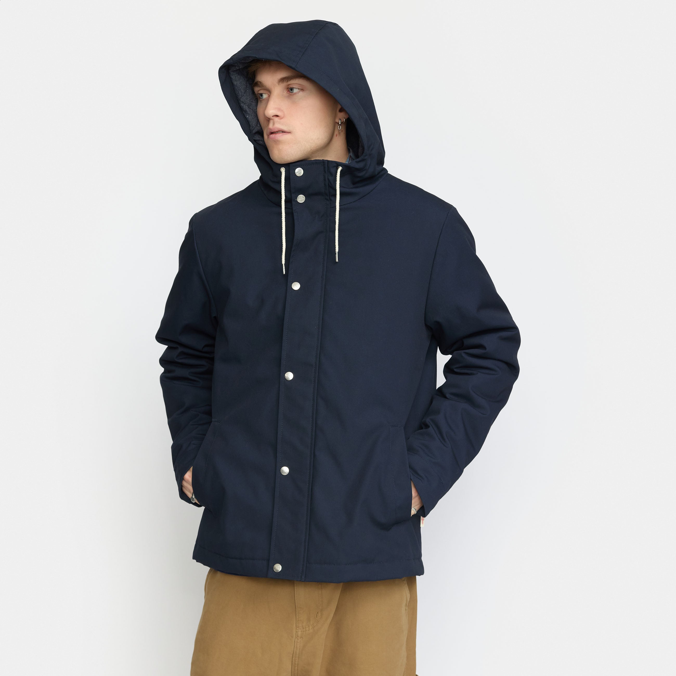 Revolution Hooded Jacket Winter Outerwear Navy