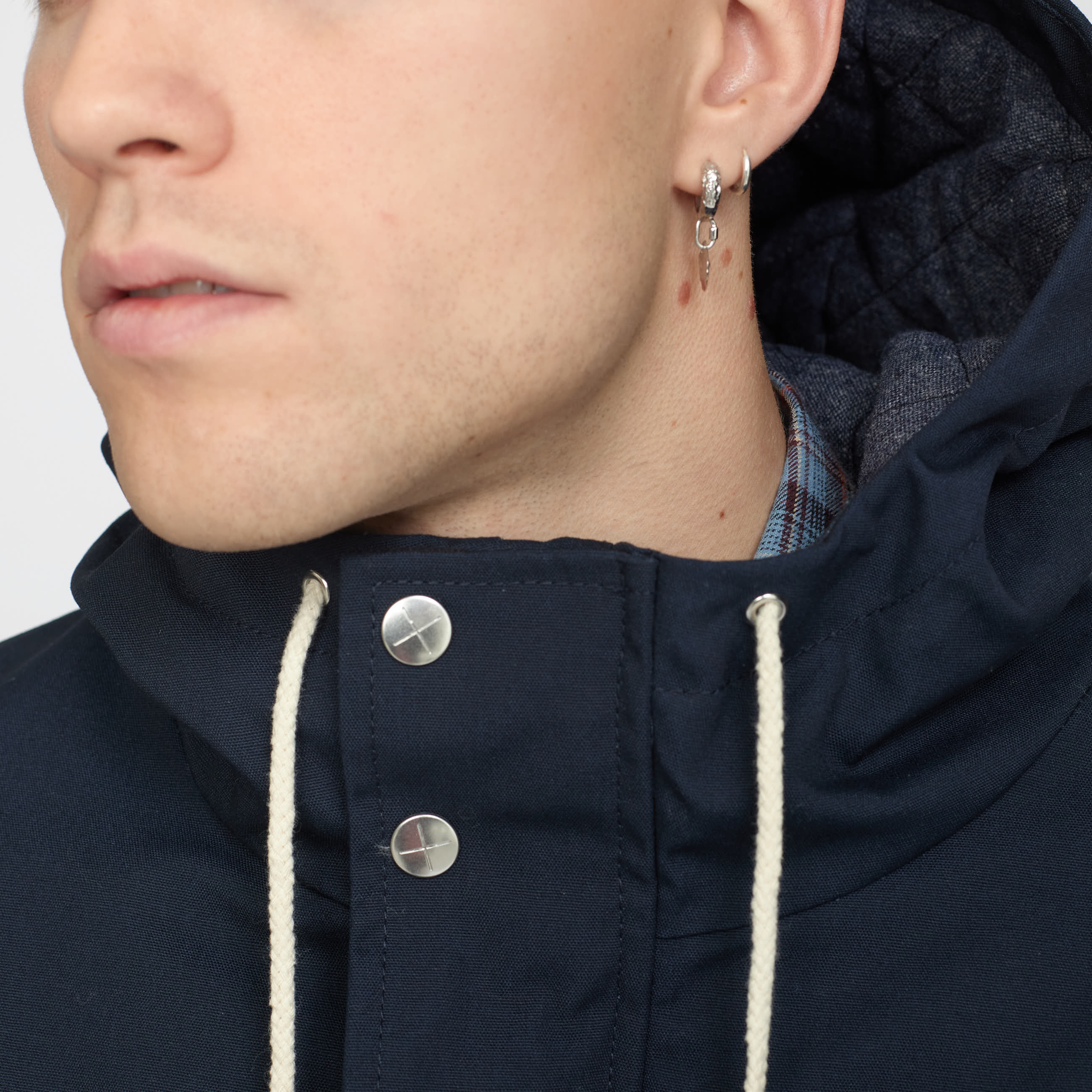 Revolution Hooded Jacket Winter Outerwear Navy