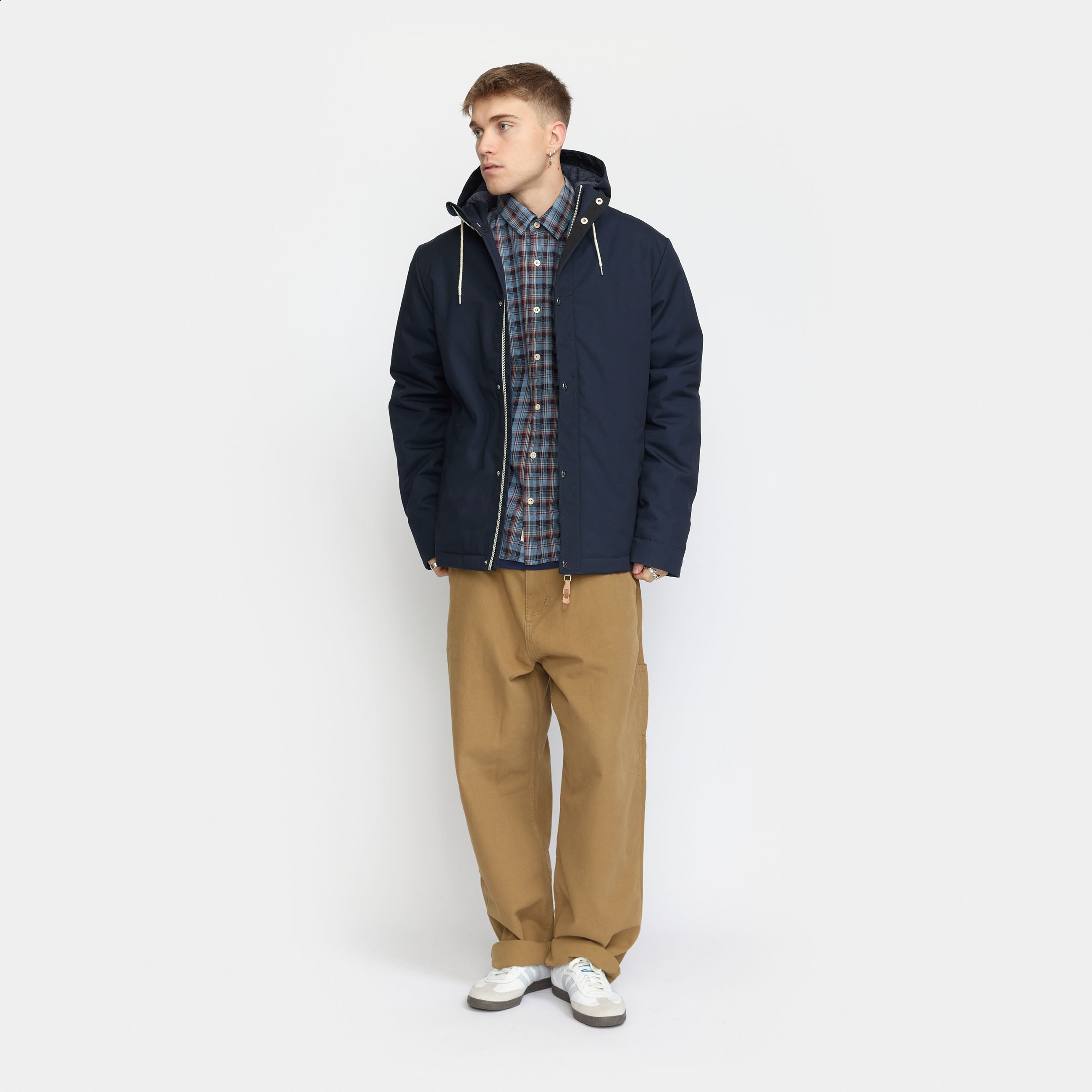 Revolution Hooded Jacket Winter Outerwear Navy