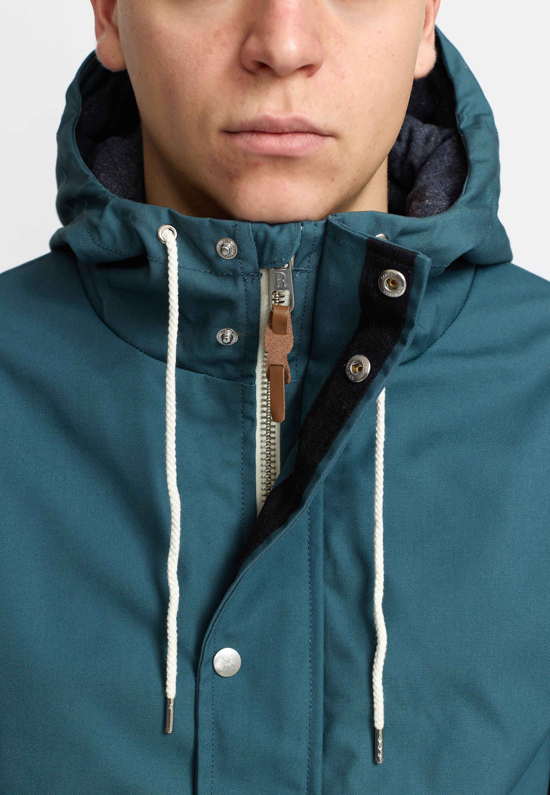 Revolution Hooded Jacket Winter Outerwear Petrol