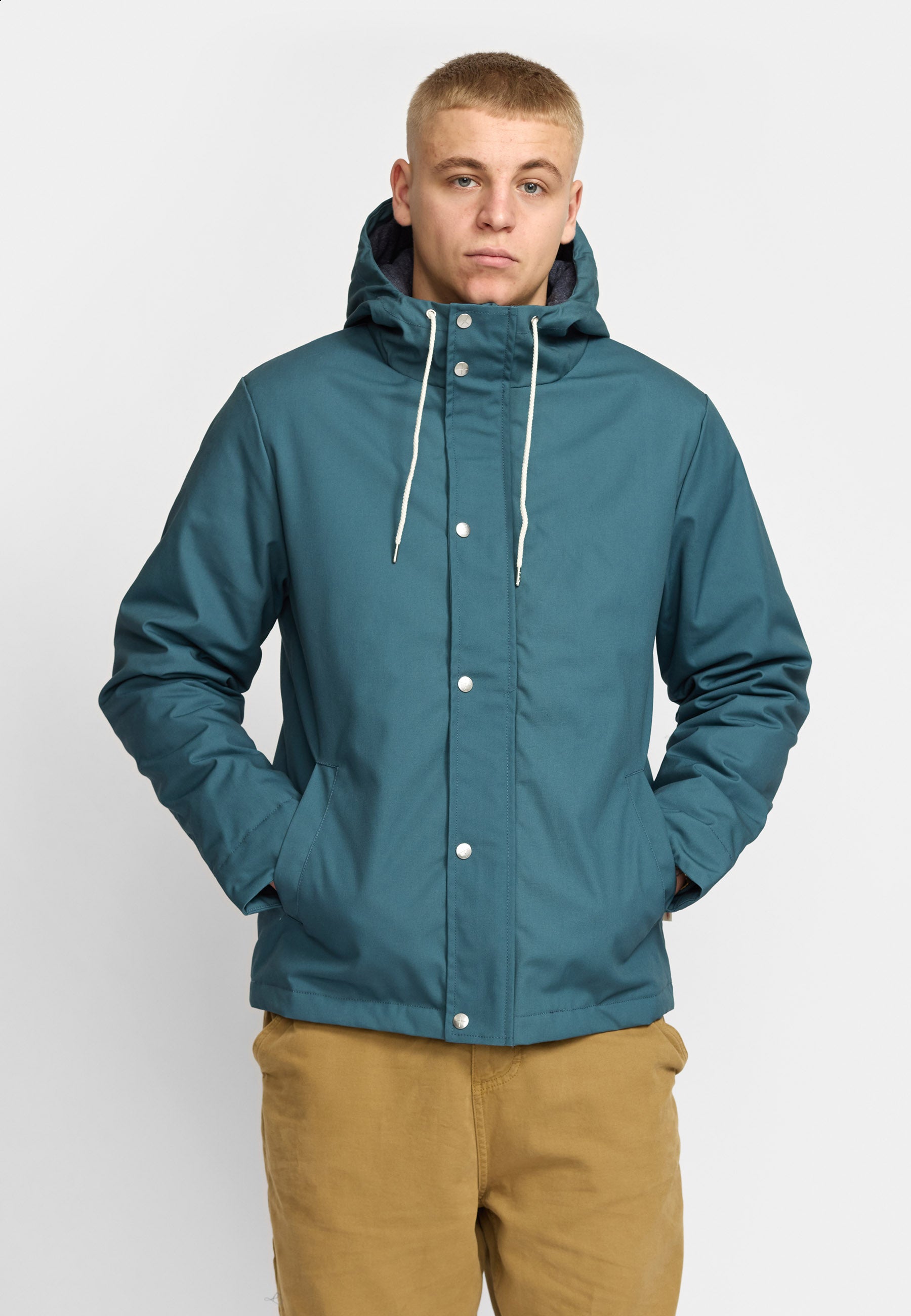 Revolution Hooded Jacket Winter Outerwear Petrol