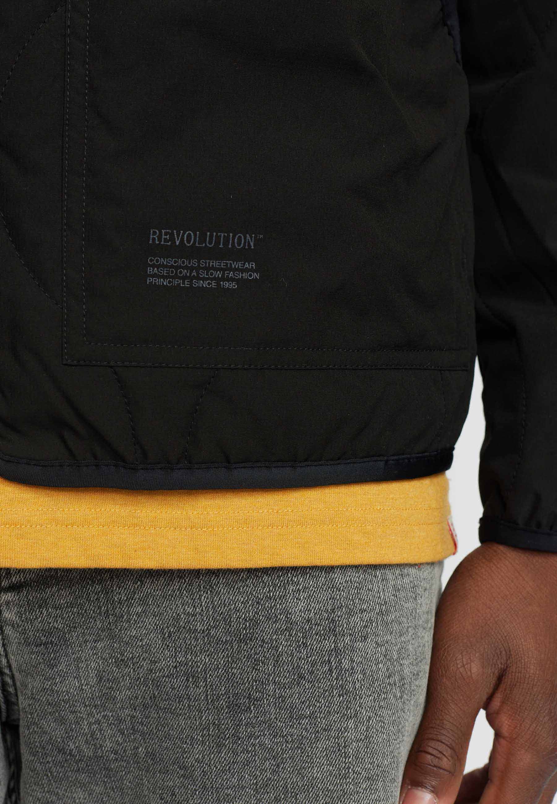 Revolution Hooded Liner Jacket Lightweight Outerwear Black