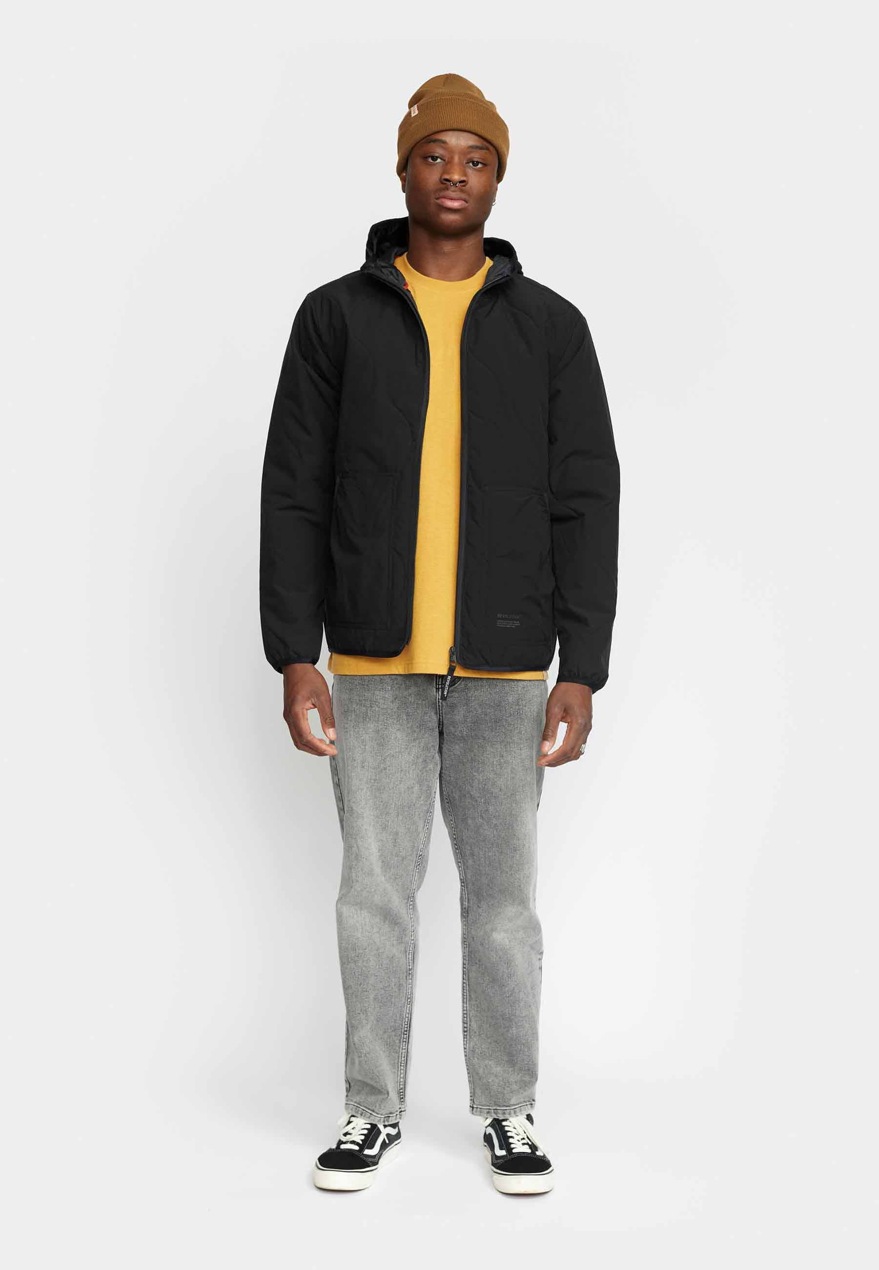 Revolution Hooded Liner Jacket Lightweight Outerwear Black