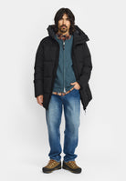 Revolution Hooded Puffer Jacket Winter Outerwear Black