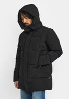 Revolution Hooded Puffer Jacket Winter Outerwear Black