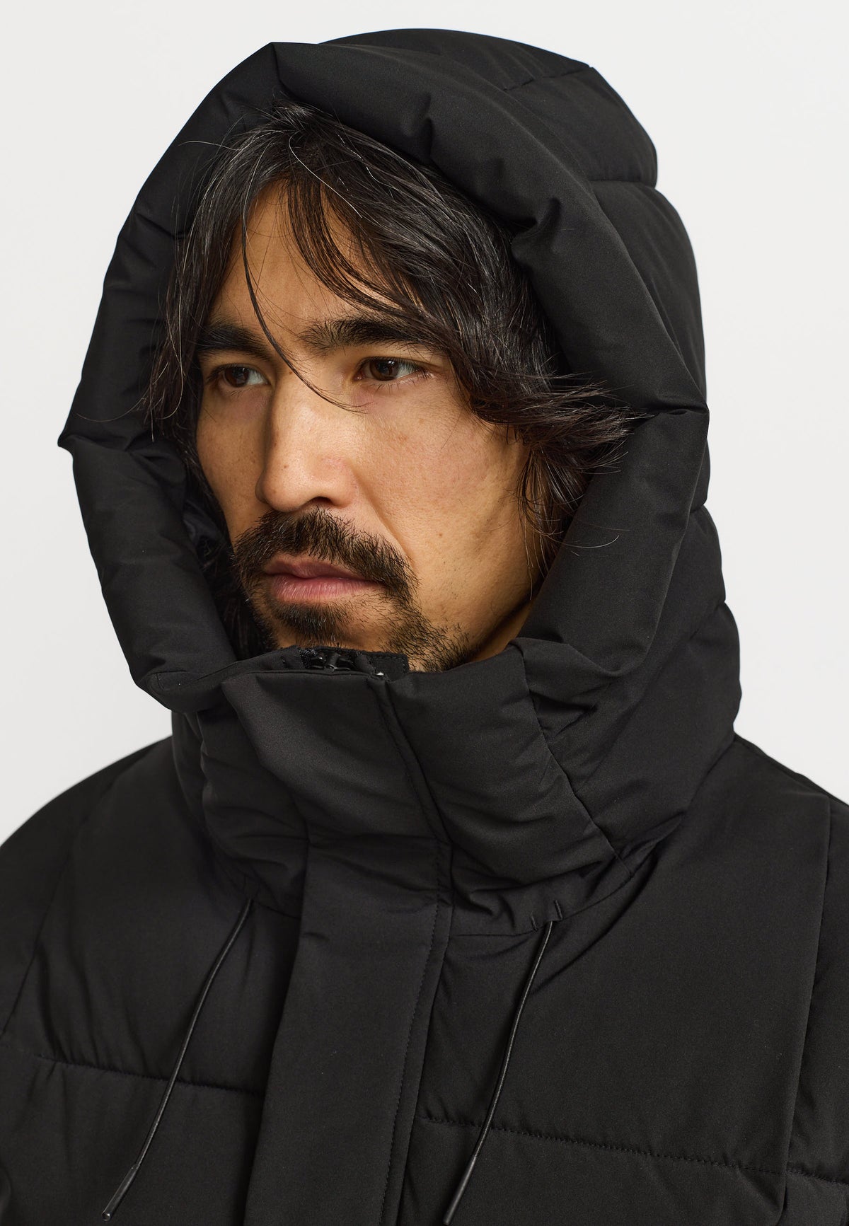 Revolution Hooded Puffer Jacket Winter Outerwear Black