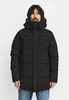 Revolution Hooded Puffer Jacket Winter Outerwear Black