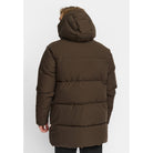 Revolution Hooded Puffer Jacket Winter Outerwear Darkbrown