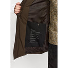 Revolution Hooded Puffer Jacket Winter Outerwear Darkbrown