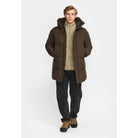 Revolution Hooded Puffer Jacket Winter Outerwear Darkbrown
