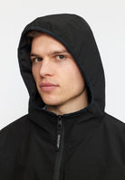 Revolution Hooded Track Jacket Lightweight Outerwear Black