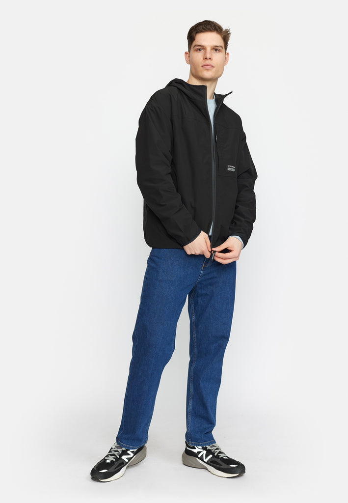 Revolution Hooded Track Jacket Lightweight Outerwear Black