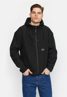 Revolution Hooded Track Jacket Lightweight Outerwear Black