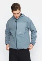 Revolution Hooded Track Jacket Lightweight Outerwear Blue