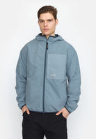 Revolution Hooded Track Jacket Lightweight Outerwear Blue