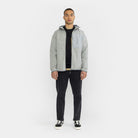 Revolution Hooded Track Jacket Lightweight Outerwear Lightgrey