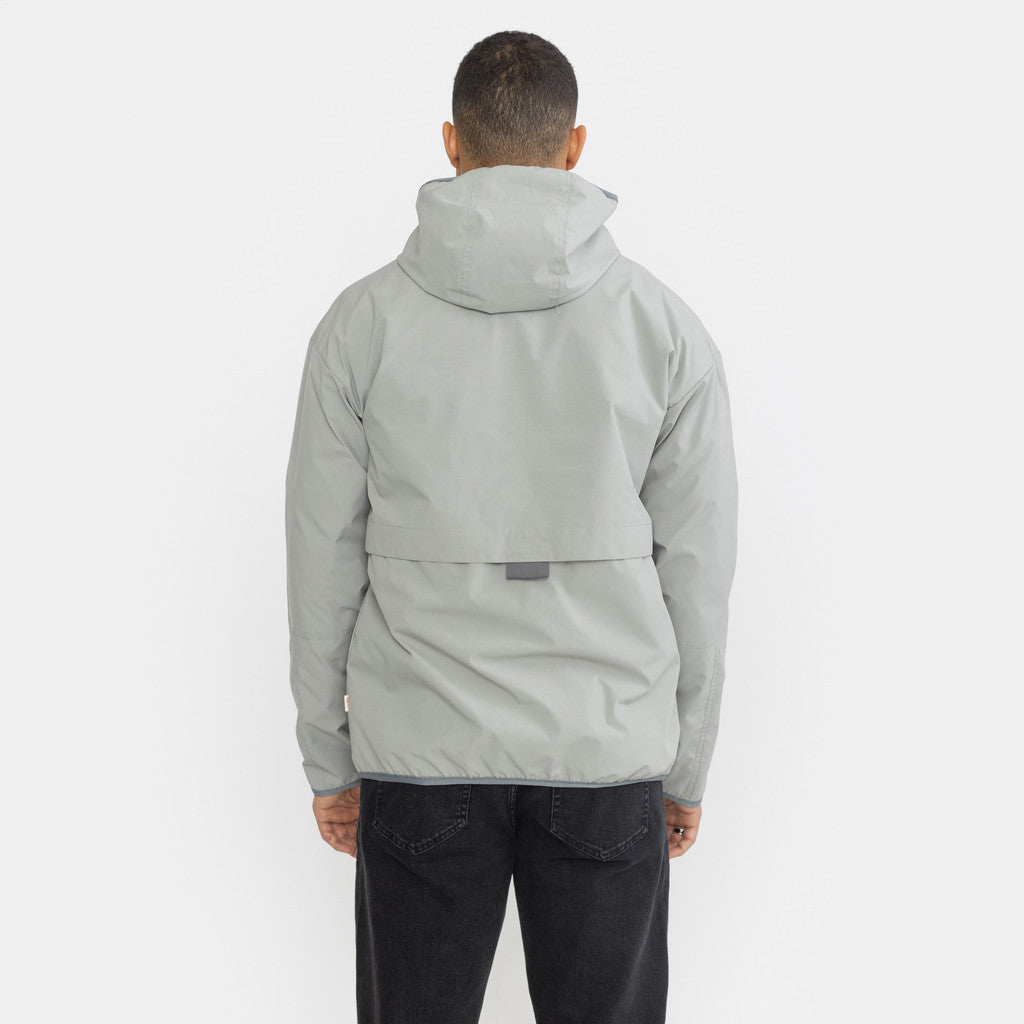 Revolution Hooded Track Jacket Lightweight Outerwear Lightgrey