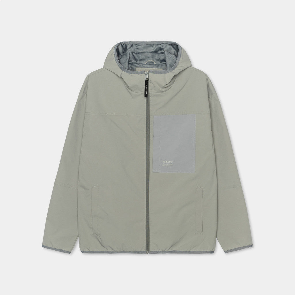 Revolution Hooded Track Jacket Lightweight Outerwear Lightgrey