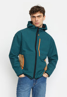 Revolution Hooded Track Jacket Lightweight Outerwear Darkpetrol