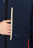 Revolution Hooded Track Jacket Lightweight Outerwear Navy