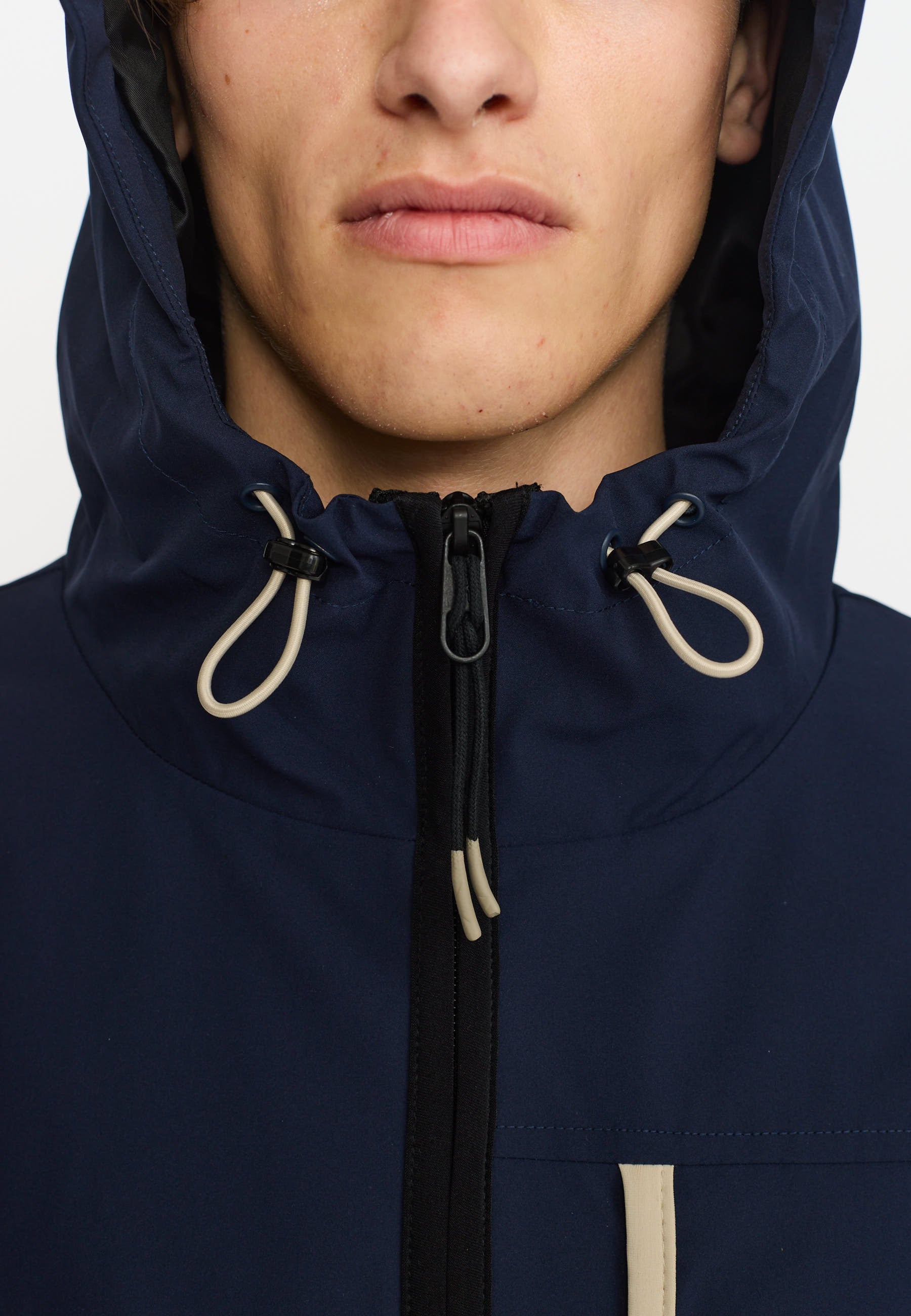 Revolution Hooded Track Jacket Lightweight Outerwear Navy