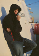 Revolution Hooded Track Jacket Lightweight Outerwear Navy