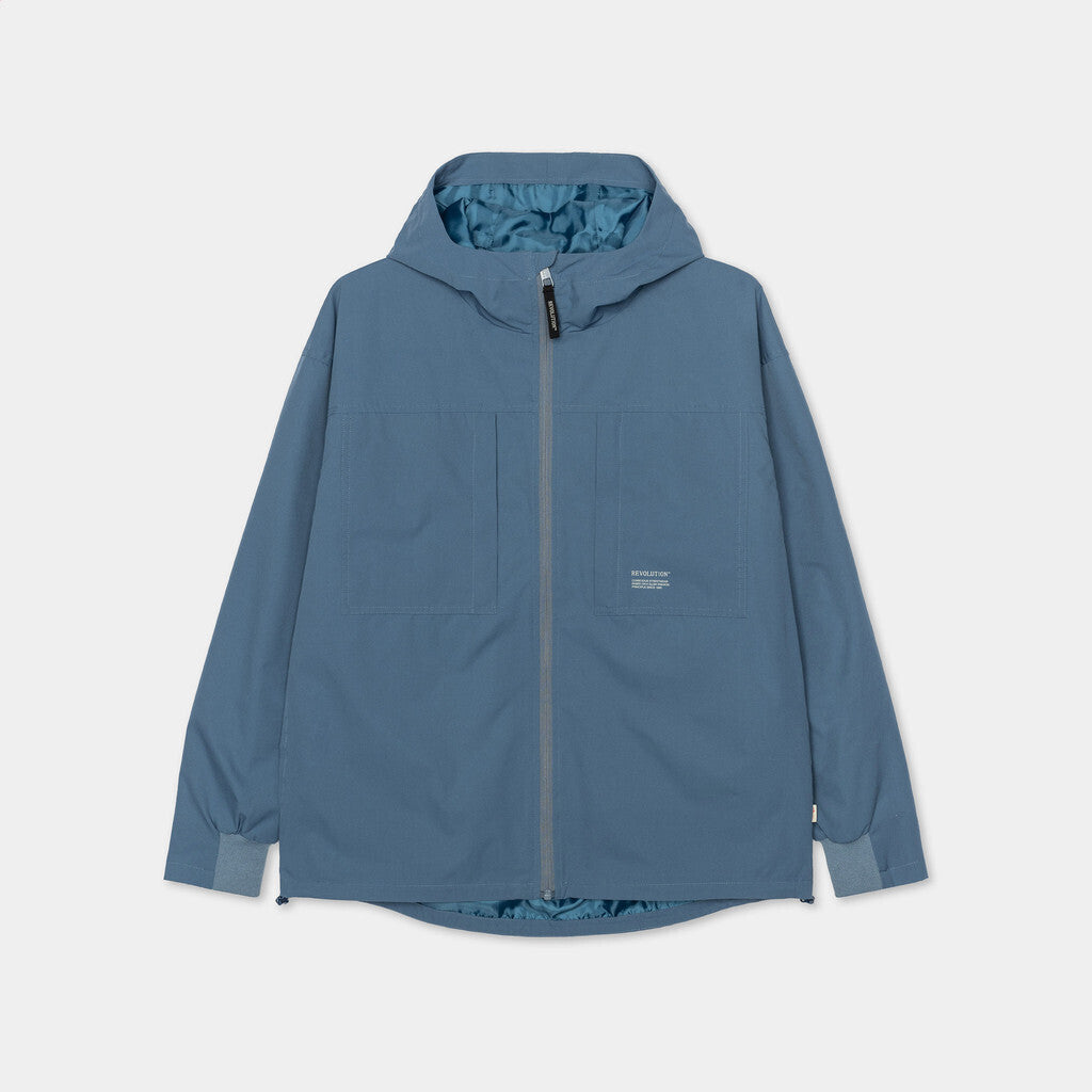 Revolution Hooded Windbreaker Lightweight Outerwear Blue