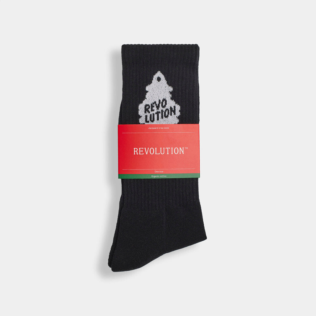 Revolution Jaquard Crew Sock Socks Black