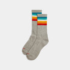 Revolution Jaquard Crew Sock Socks Grey-melange