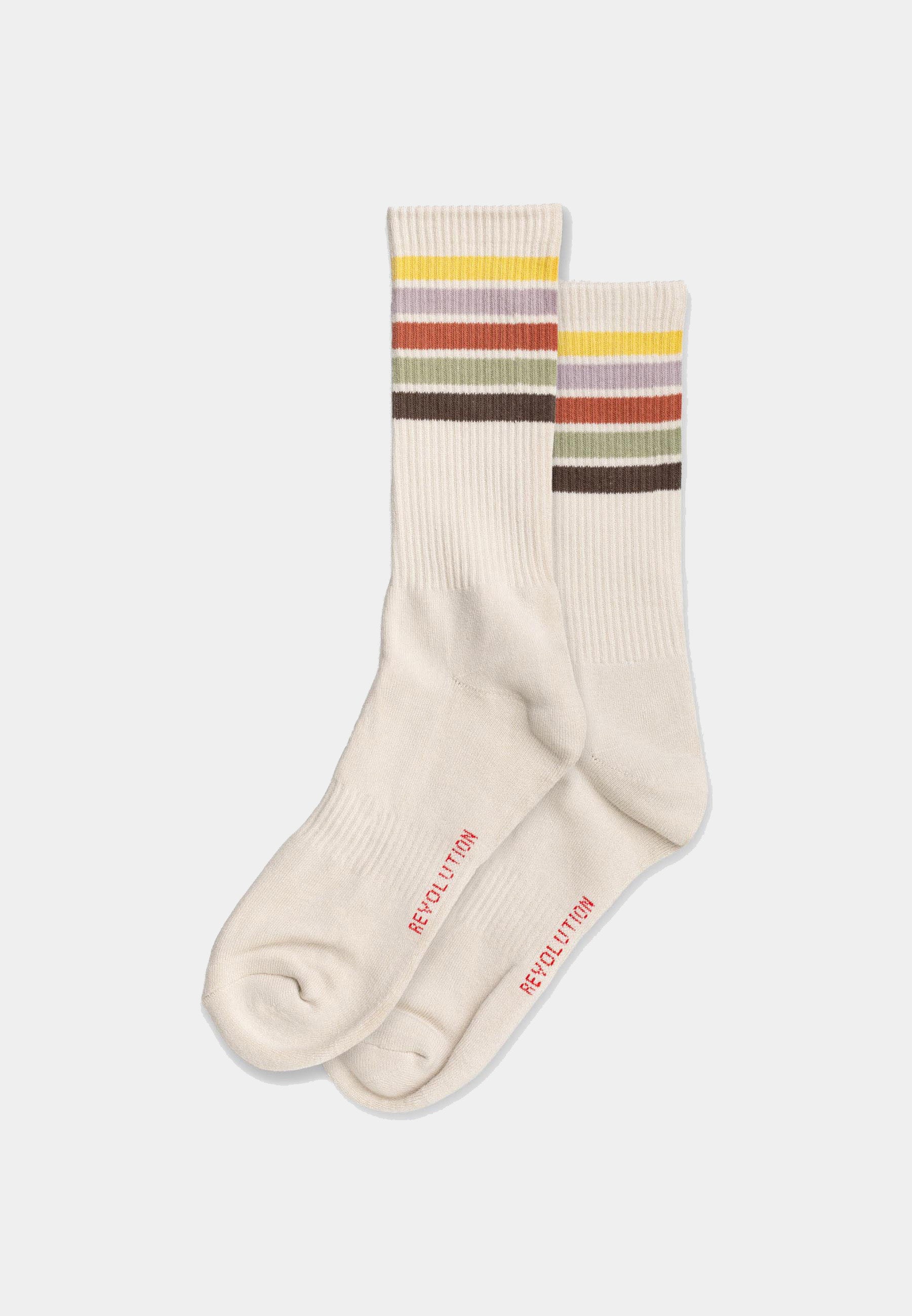 Revolution Jaquard Crew Sock Socks Offwhite