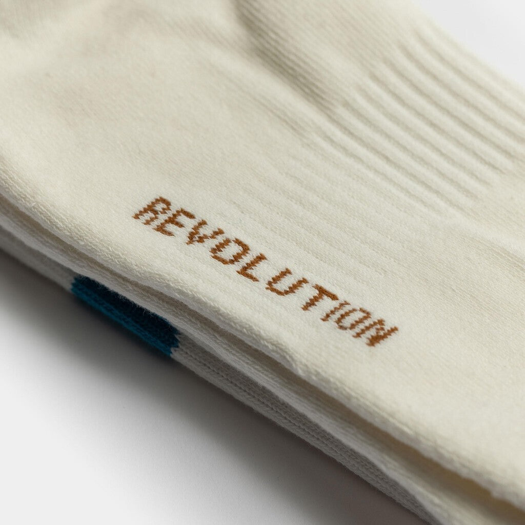 Revolution Jaquard Crew Sock Socks White