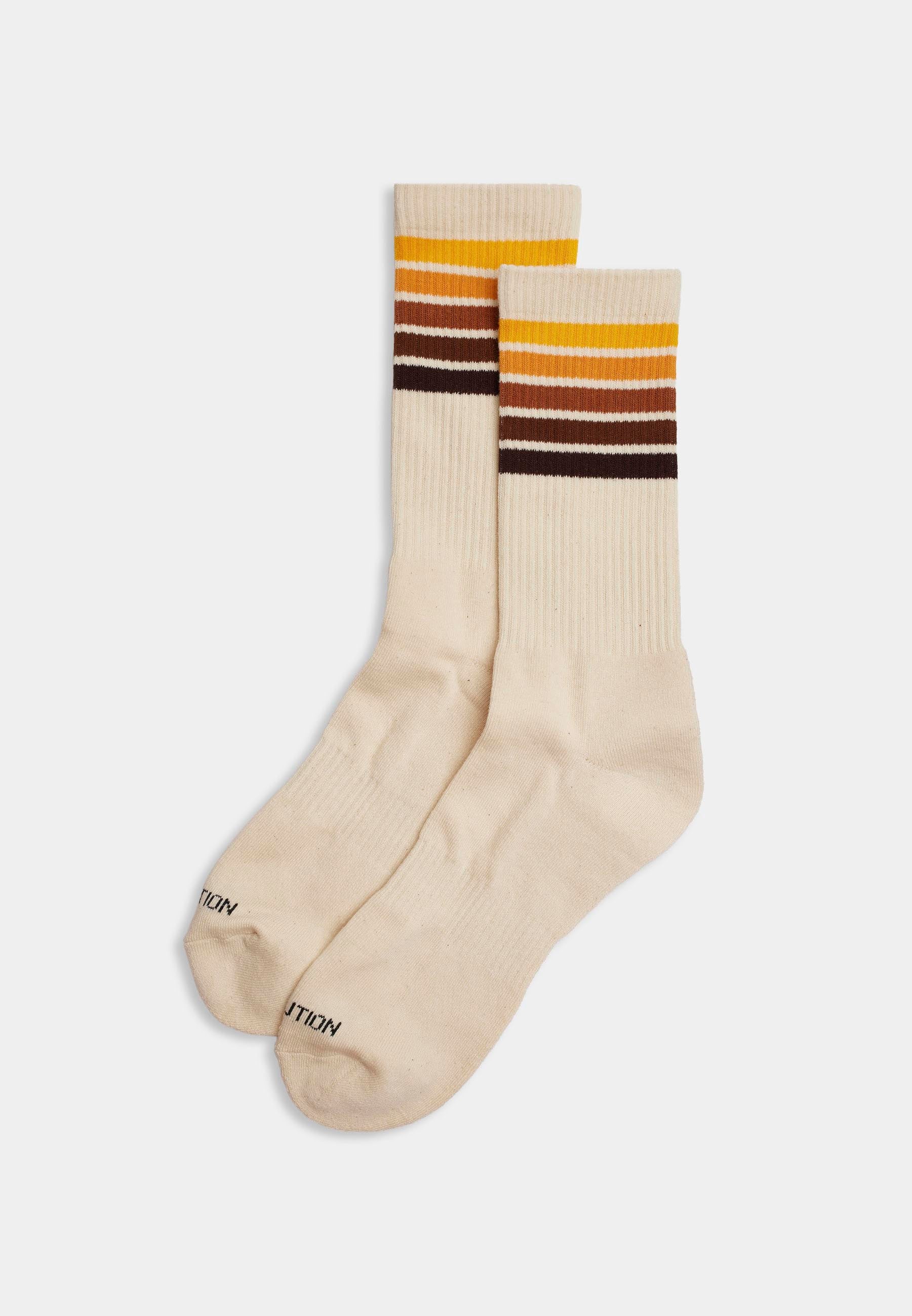 Jaquard Crew Sock / 8908 - Offwhite – Revolution.eu
