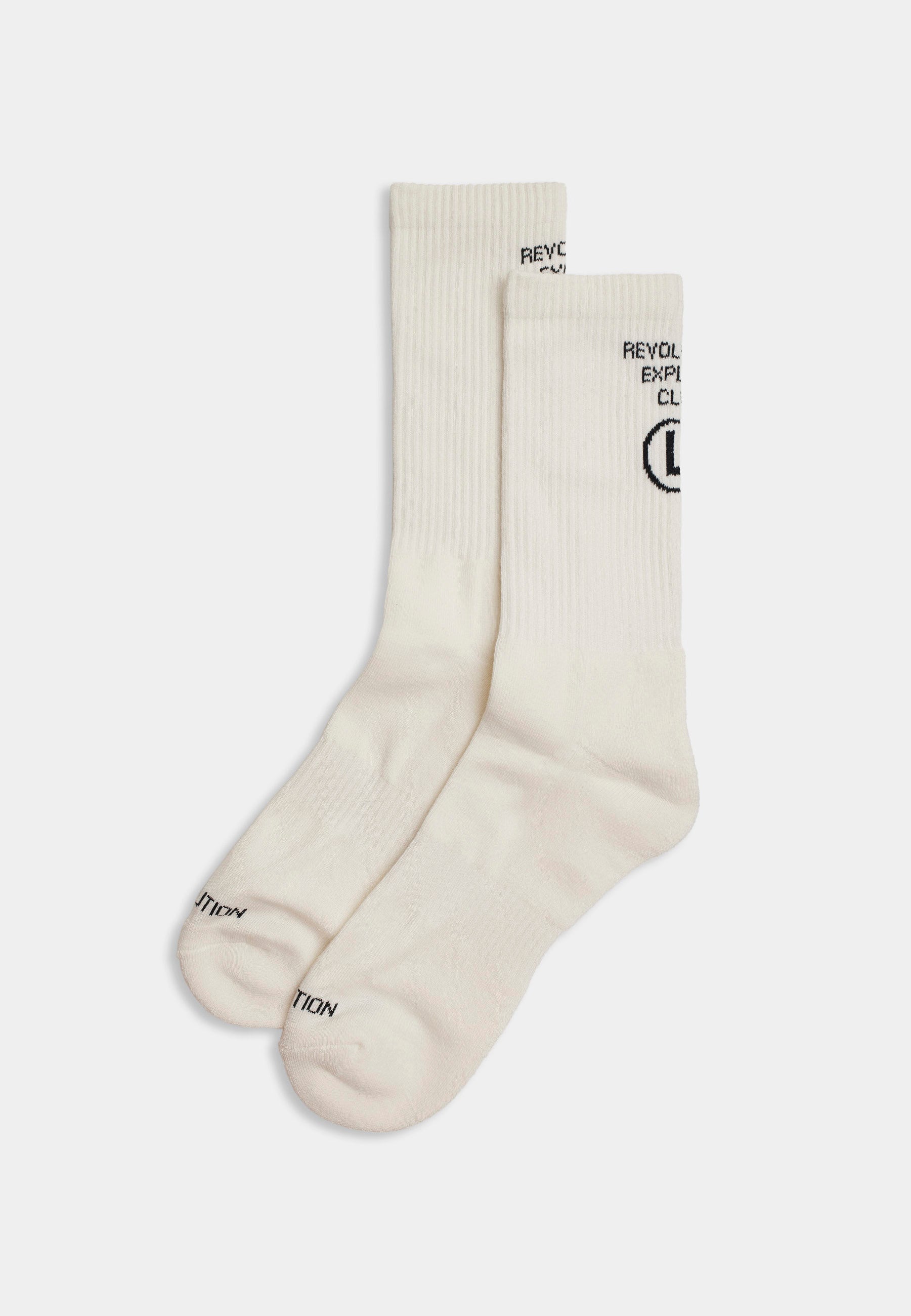 Revolution Jaquard Crew Sock Socks White