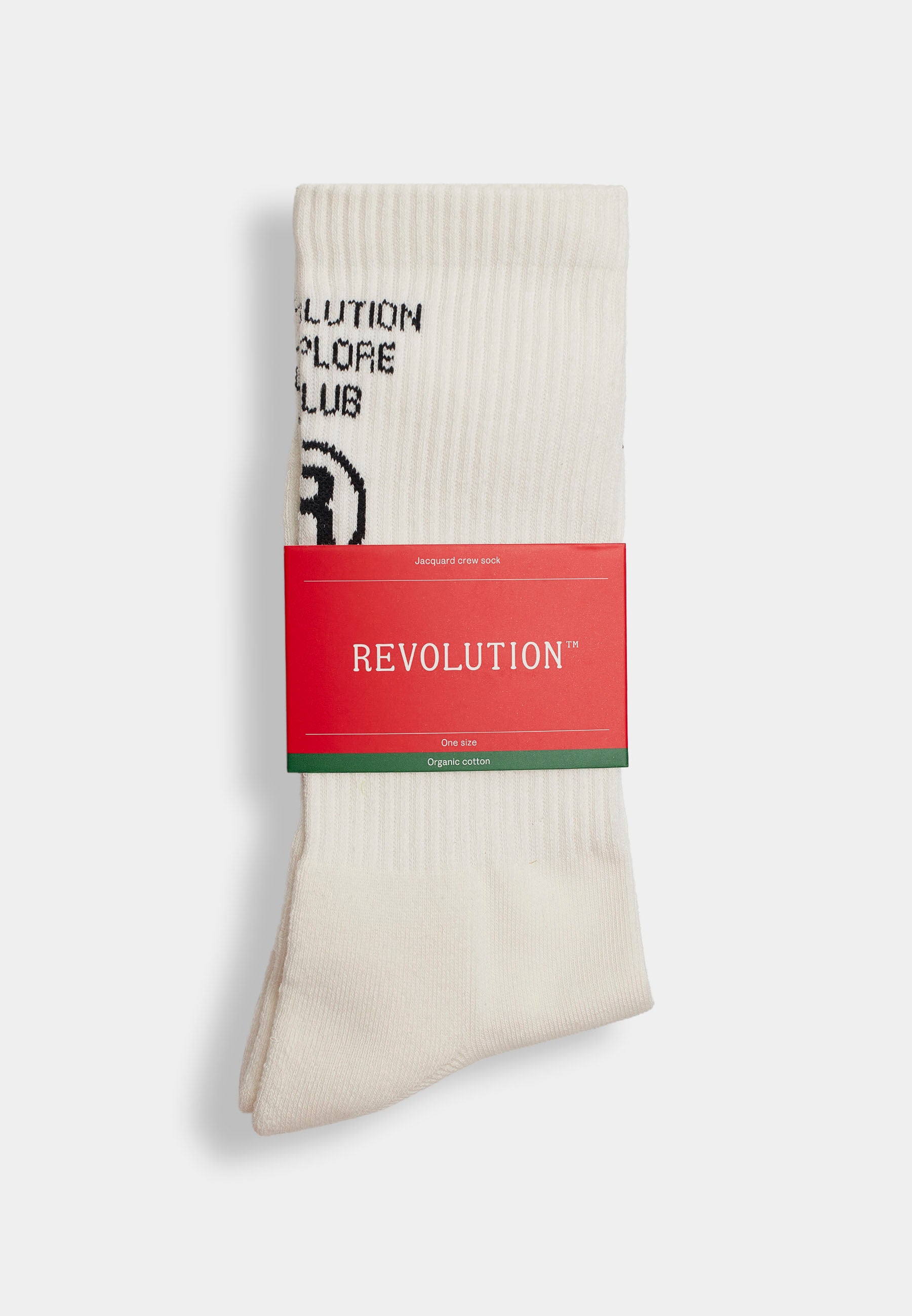 Revolution Jaquard Crew Sock Socks White