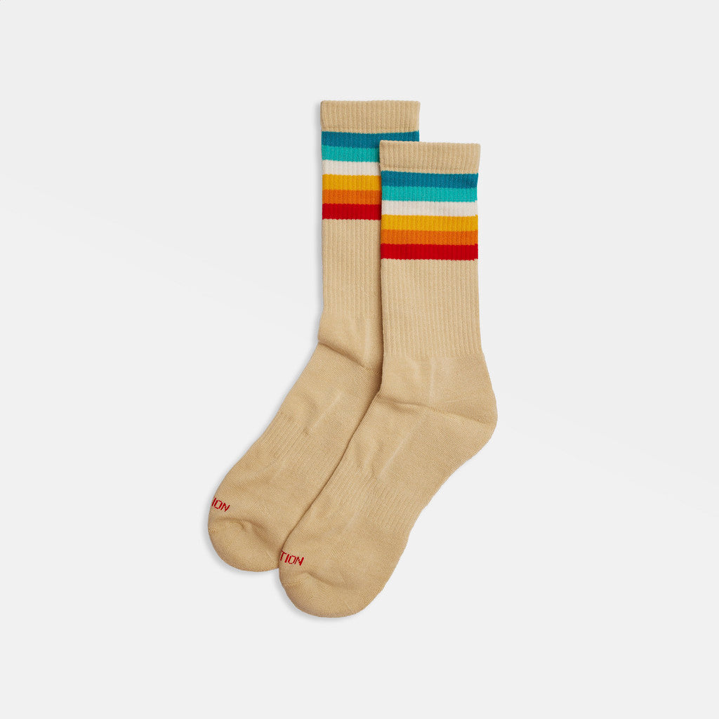 Revolution Jaquard Crew Sock Socks Beige