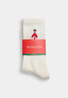 Revolution Jaquard Crew Sock Socks White