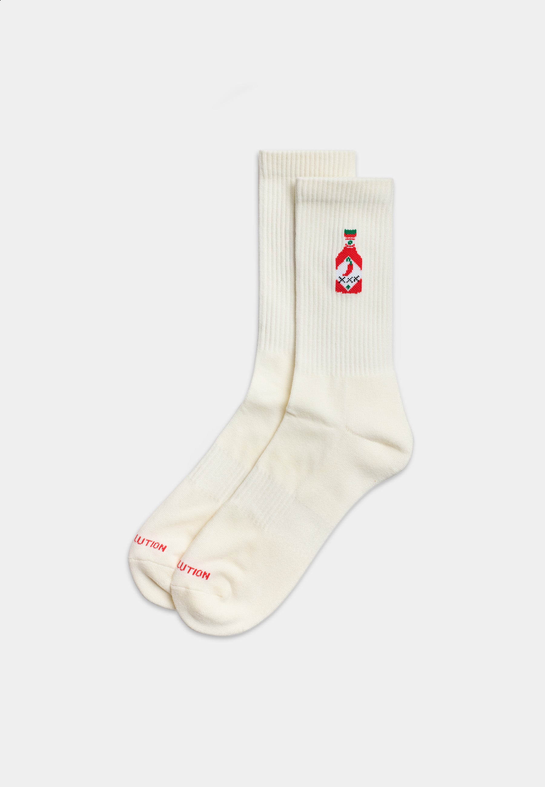 Revolution Jaquard Crew Sock Socks White