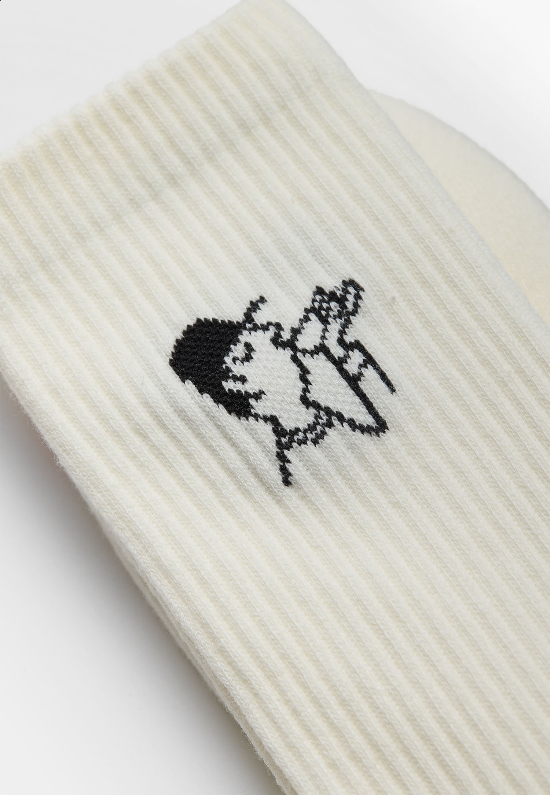 Revolution Jaquard Crew Sock Socks White