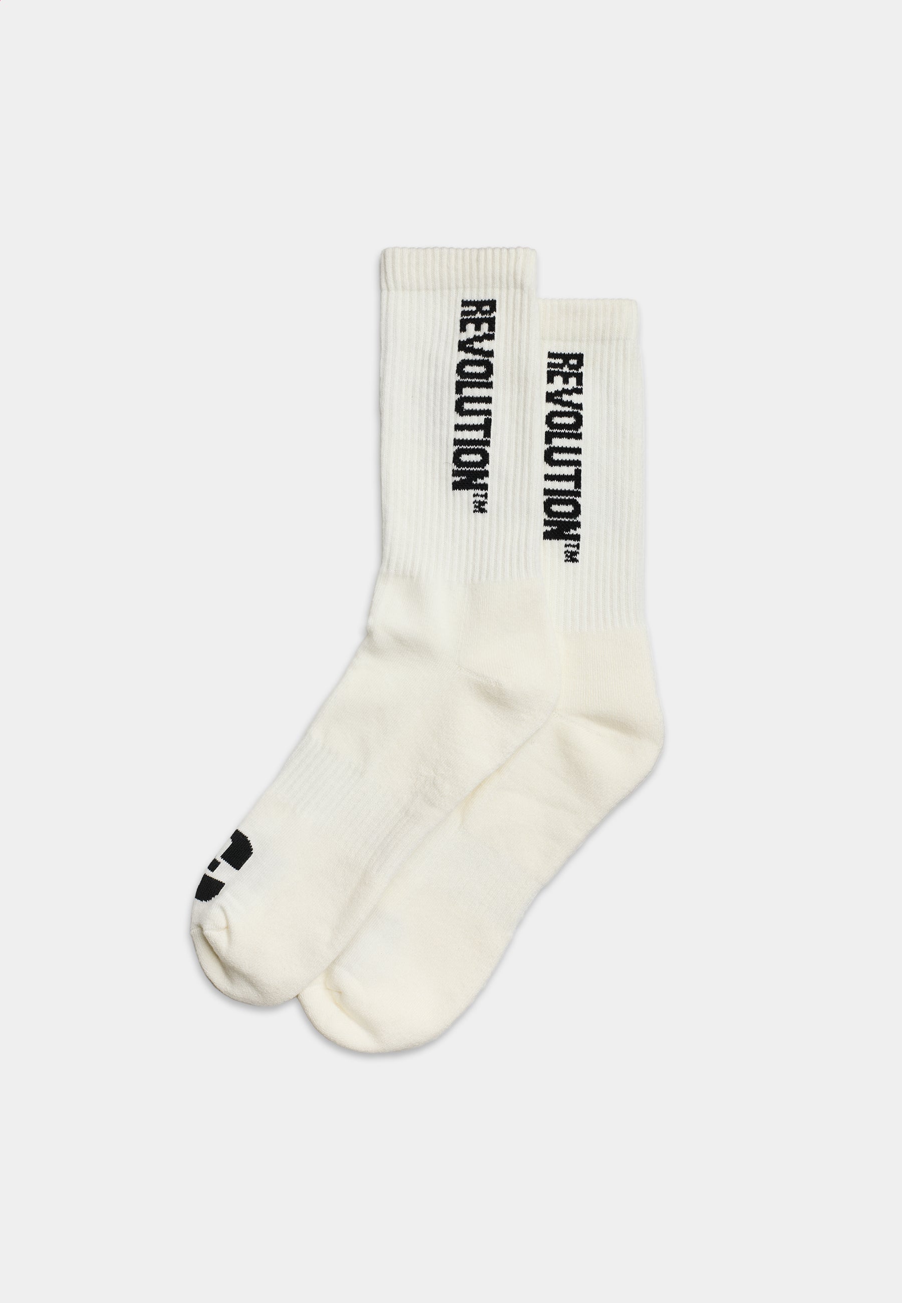 Jaquard Crew Sock / 8926 - Offwhite – Revolution.eu