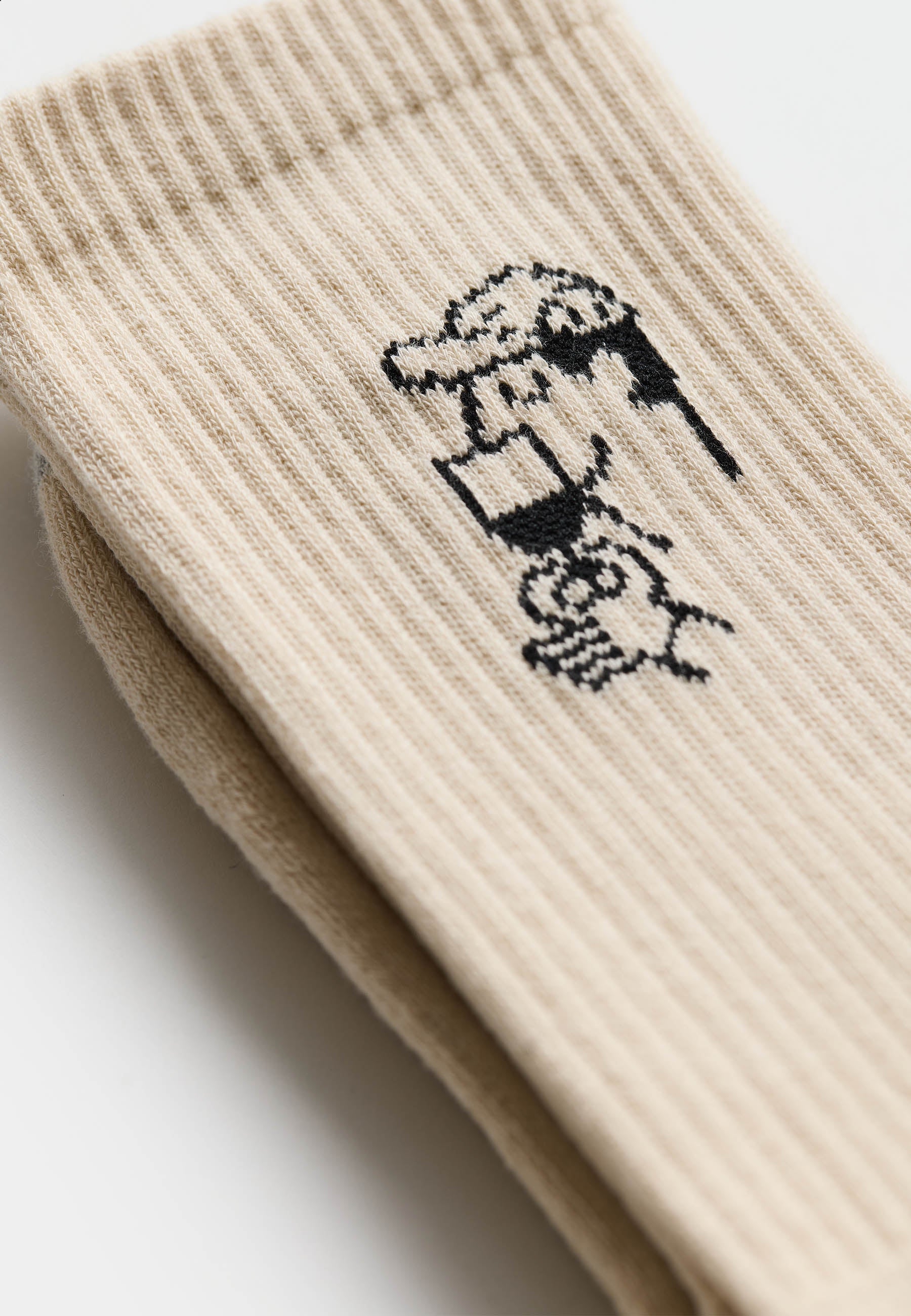 Revolution Jaquard Crew Sock Socks Offwhite
