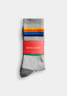 Revolution Jaquard Crew Sock Socks Grey