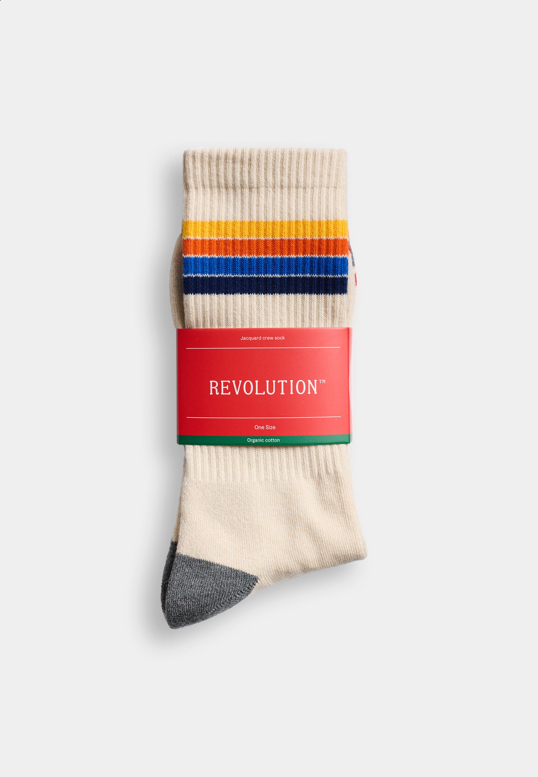 Revolution Jaquard Crew Sock Socks Offwhite