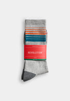 Revolution Jaquard Crew Sock Socks Grey