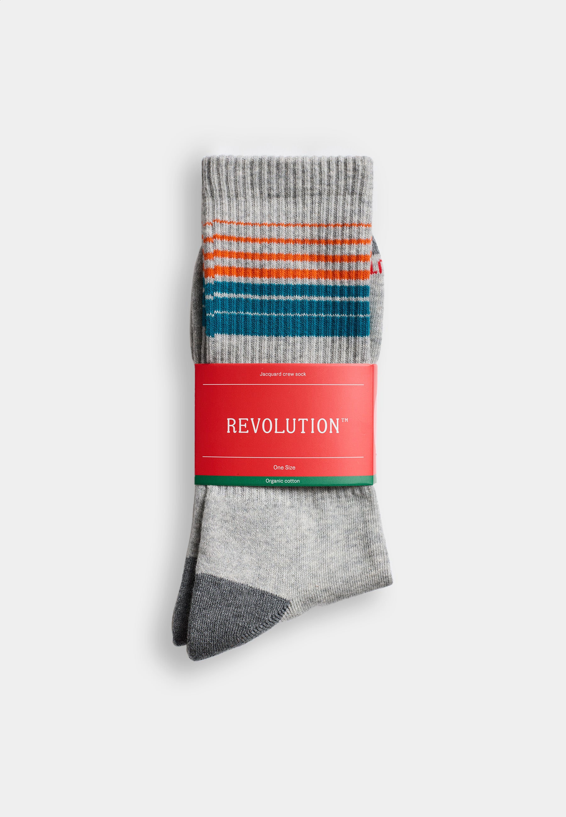 Revolution Jaquard Crew Sock Socks Grey