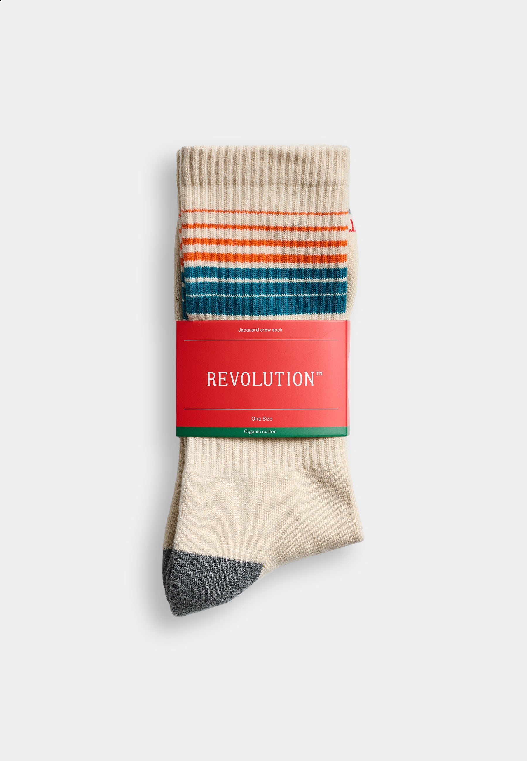 Revolution Jaquard Crew Sock Socks Offwhite