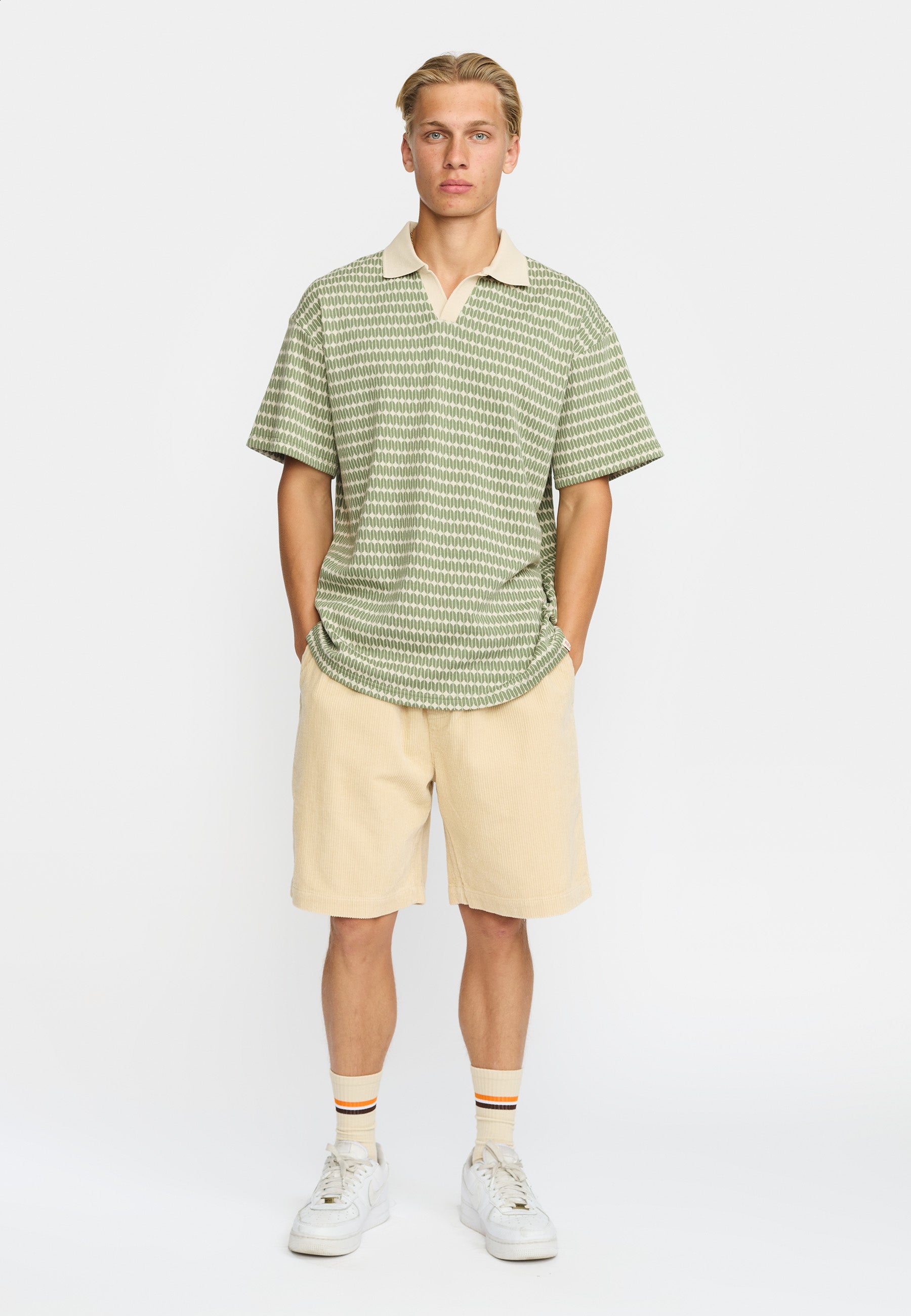 Revolution Jaquard Polo Shirt Short-sleeve shirts Lightgreen