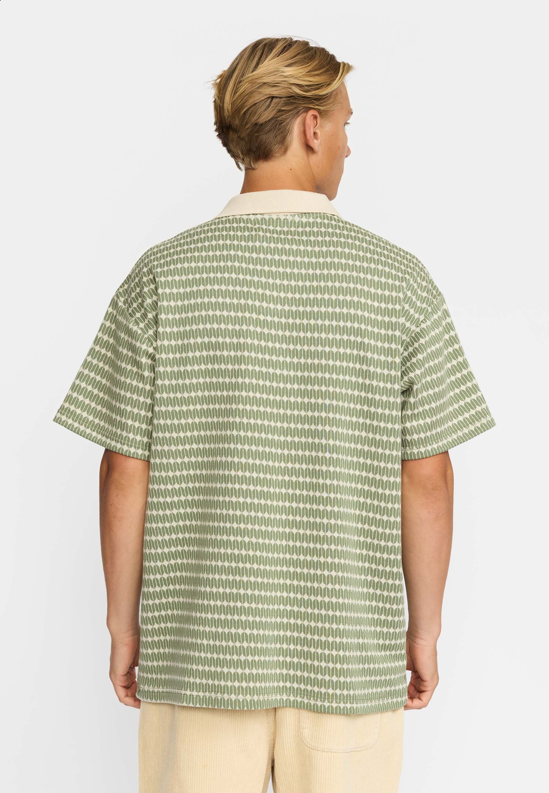 Revolution Jaquard Polo Shirt Short-sleeve shirts Lightgreen
