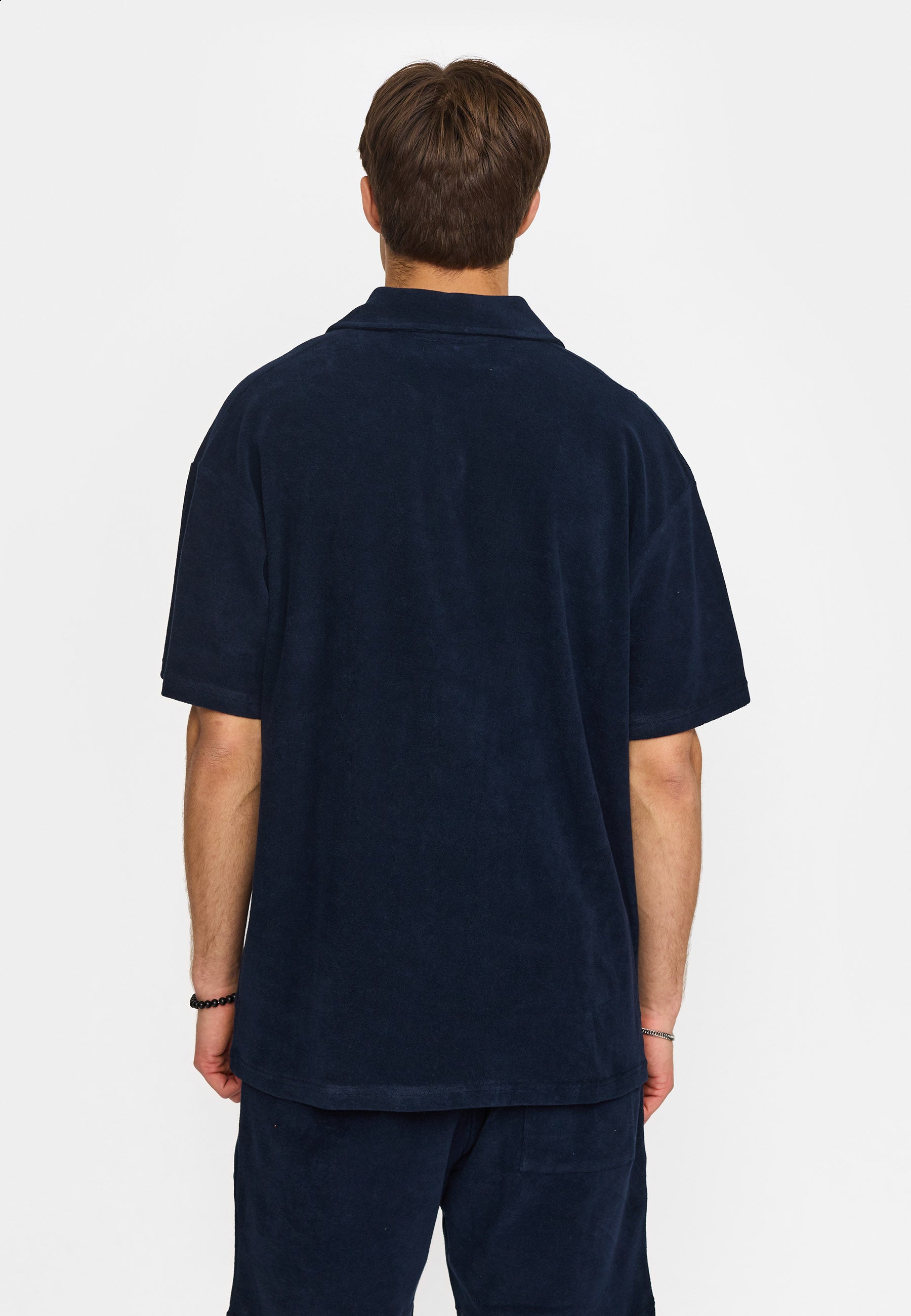 Revolution Jaquard Polo Shirt Short-sleeve shirts Navy